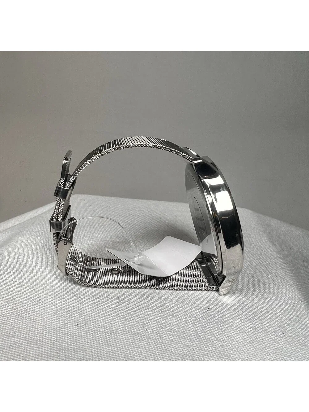 46mm Montres Carlo Men's Sport Fashion Luxury Analog Metal Mesh Band Dress Watch